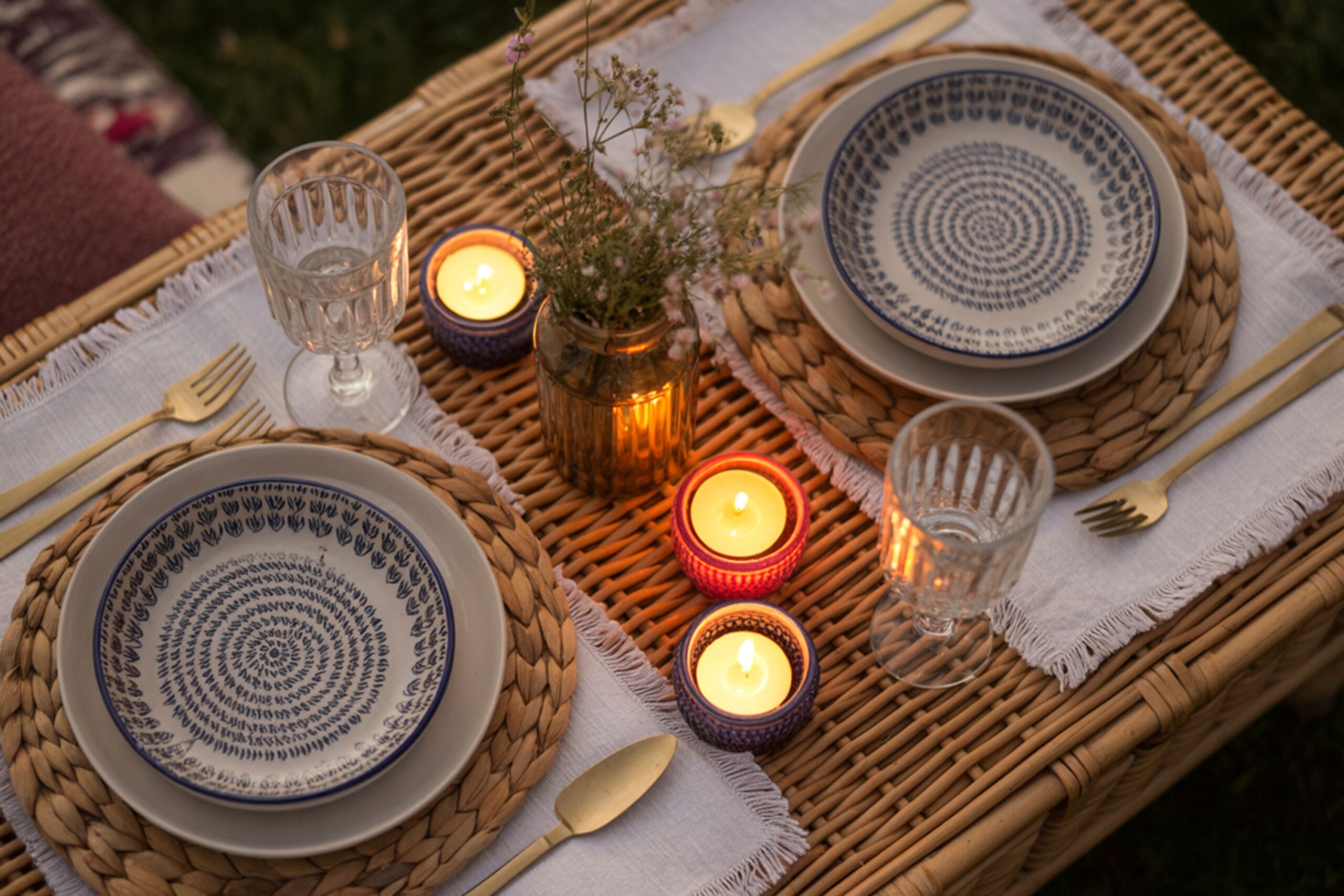 How to Use Candles & Lighting in Outdoor Picnics